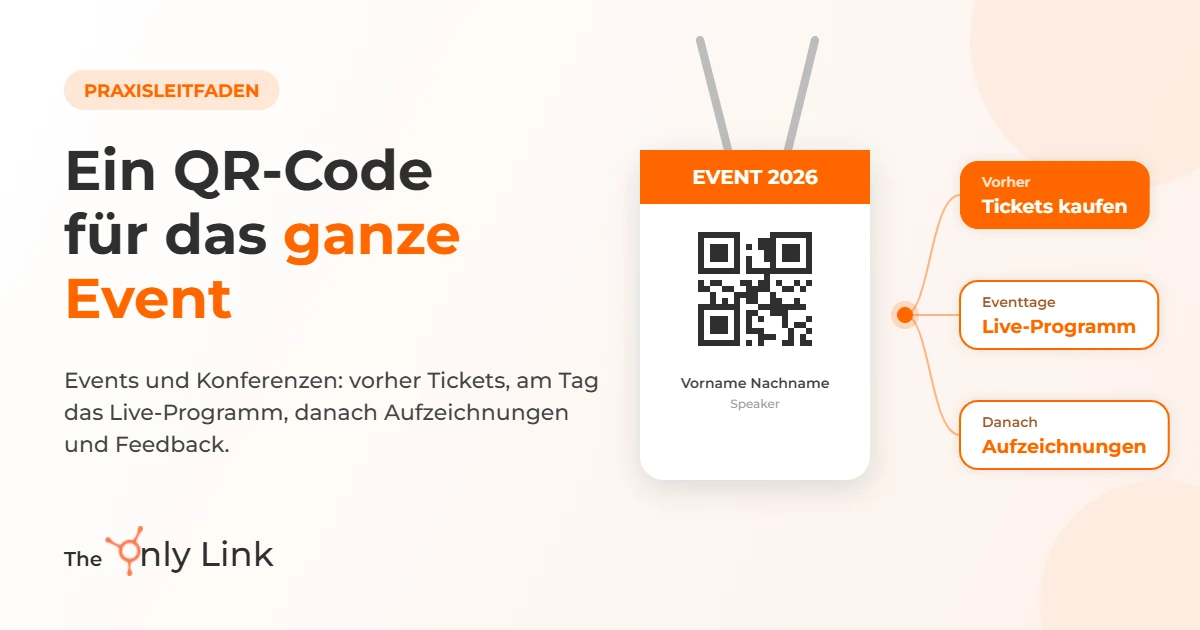Wie Veranstalter Anmeldung, Programm und Aufzeichnungen steuern – mit einem QR-Code
